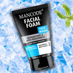 Buy Mancode Facial Foam Face wash for men skin Detoxifying & Anti Roughness with micro exfoliator scrub help to detox and get smoothens skin texture Face Wash for men 100 ml - Purplle