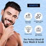 Buy Mancode Facial Foam Face wash for men skin Detoxifying & Anti Roughness with micro exfoliator scrub help to detox and get smoothens skin texture Face Wash for men 100 ml - Purplle