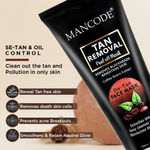 Buy Mancode Tan Removal Peel off Mask, 100ml - Purplle