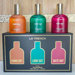 Buy La French Hang Out Look Out & Date Out Perfume Valentine Gift Set for Men & Women 90 ml - Purplle