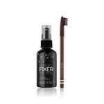 Buy Swiss Beauty Eyebrow Pencil + Makeup Fixer ( Eyebrow Pencil- Dark Breown(1.5g) + Makeup Fixer (70ml)) - Purplle