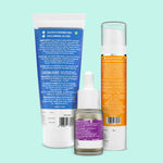 Buy The Derma Co. Acne Defense Trio Kit: Salicylic Acid Gel Facewash (100 ml)+ Salicylic Acid Serum(8 ml) + Hyaluronic Sunscreen (50 gm) - Purplle