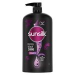 Buy Sunsilk Stunning Black Shine Shampoo 1 ltr - Purplle