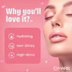 Buy MARS Candylicious Sheer Lip Gloss for Women | Hydrating & High Shine | Lightweight | Non-Sticky | Enriched with Vitamin-E, Hyaluronic Acid & Avocado Ester (4 ml) (04-CANDY FLOSS) - Purplle