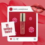 Buy MARS Candylicious Sheer Lip Gloss for Women | Hydrating & High Shine | Lightweight | Non-Sticky | Enriched with Vitamin-E, Hyaluronic Acid & Avocado Ester (4 ml) (11-TOFFEE TWIRL) - Purplle