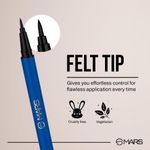 Buy MARS City Stroke Charming Eyes Liquid Eyeliner | Long-lasting | Smudge Proof Eye Liner | Felt Tip for Precise Application | Quick Drying Formula (1 ml) (03-Blue) - Purplle