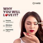 Buy MARS Artist's Arsenal Professional Flat Crease Brush For Eye makeup | Feather Soft Bristles | Multi-Purpose For Eyes | Precise Synthetic Bristles | Luxe Design Brush (Golden) 1 Pc - Purplle