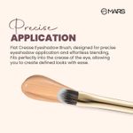 Buy MARS Artist's Arsenal Professional Flat Crease Brush For Eye makeup | Feather Soft Bristles | Multi-Purpose For Eyes | Precise Synthetic Bristles | Luxe Design Brush (Golden) 1 Pc - Purplle