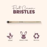 Buy MARS Artist's Arsenal Professional Flat Crease Brush For Eye makeup | Feather Soft Bristles | Multi-Purpose For Eyes | Precise Synthetic Bristles | Luxe Design Brush (Golden) 1 Pc - Purplle
