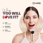 Buy MARS Artist's Arsenal Professional Stippling Brush For Face makeup | Feather Soft Bristle | Flat Surfaced Air Brush | Precise Synthetic Bristles | Luxe Design Makeup Brush (Golden) 1 Pc - Purplle