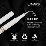 Buy MARS Smudge Proof Liquid Pen Eyeliner with Ultra Fine Tip | Matte Finish & Waterproof (1.5 gm) (White) - Purplle