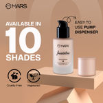 Buy MARS SPF50 PA++++ High Coverage Liquid Foundation | Blemish Free & Blendable Foundation for Makeup (40 ml) (SHADE-08) - Purplle