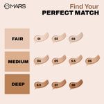Buy MARS High Coverage Liquid Foundation | Blemish Free & Blendable Foundation for Makeup (40 ml) (SHADE-08) - Purplle
