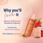 Buy Aqualogica Refresh+ Sweet Summer Kiss Perfume Body Mist with Zemea and Hyaluronic Acid| Long - Lasting Fragrance |Sweet Strawberry Fragrance | Double Duty Mist for Hair & Body | Gives Intense Hydration | Non-Irritating & Hydrating (150 ml) - Purplle