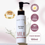 Buy Good Vibes Skin Repair Milk Facewash 100 ml | with 100% Pure raw milk | Power of Ceramides | 40 seconds to soft and supple skin | Cleanser for Oily Skin, Dry Skin, Normal Skin & Sensitive Skin - 100 ml - Purplle