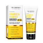Buy Dr. Sheth's Ceramide & Vitamin C Sunscreen SPF 50+ PA++++ |In-Vivo Tested | For Healthy & Bright Skin | Lightweight & Non Greasy | For UVA/UVB & Blue Light & IR Protection | No white cast | For All Skin Types | For Men & Women | 30 gm - Purplle