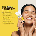 Buy Dr. Sheth's Ceramide & Vitamin C Sunscreen SPF 50+ PA++++ |In-Vivo Tested | For Healthy & Bright Skin | Lightweight & Non Greasy | For UVA/UVB & Blue Light & IR Protection | No white cast | For All Skin Types | For Men & Women | 30 gm - Purplle