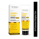 Buy Dr. Sheth's Ceramide & Vitamin C Sunscreen SPF 50+ PA++++ |In-Vivo Tested | For Healthy & Bright Skin | Lightweight & Non Greasy | For UVA/UVB & Blue Light & IR Protection | No white cast | For All Skin Types | For Men & Women | 125 gm - Purplle