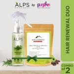 Buy Alps Goodness Hair Renewal Duo with Rosemary Water Spray (100ml) & Amla Reetha Shikakai Powder | Hair Growth Experts | Long Thick Hair | Viral Rosemary Rinse | Hair mask - Purplle