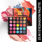 Buy FACES CANADA Professional 25 IN 1 Eyeshadow Palette - Flamboyant, 27.5g | High Shine Shimmer & Intense Velvety Matte Finish | Highly Pigmented | Long Lasting | Smooth Texture | Easily Blendable - Purplle