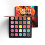 Buy FACES CANADA Professional 25 IN 1 Eyeshadow Palette - Flamboyant, 27.5g | High Shine Shimmer & Intense Velvety Matte Finish | Highly Pigmented | Long Lasting | Smooth Texture | Easily Blendable - Purplle