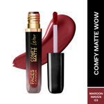 Buy FACES CANADA Comfy Matte Wow Liquid Lipstick - Maroon Maven 03, 3.8ml | One Swipe Application | Highly Pigmented | Comfortable Wear | Glides Smoothly | Long Lasting | Transferproof - Purplle