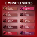 Buy FACES CANADA Comfy Matte Wow Liquid Lipstick - Maroon Maven 03, 3.8ml | One Swipe Application | Highly Pigmented | Comfortable Wear | Glides Smoothly | Long Lasting | Transferproof - Purplle