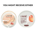 Buy Lakme Peach Milk Creme Moisturiser with 2% Pro-Ceramide & Peptides | Repairs Damaged Skin Barrier & Gives Intense Hydration | For Dry Skin, Normal Skin & Sensitive Skin 50 gm - Purplle