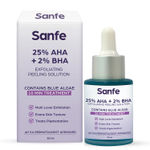 Buy Sanfe 25% AHA + 2% BHA Peeling Solution For Face & Body | Exfoliates, De-tan & Removes Ingrown Hairs | 10min Treatment, 30 ml - Purplle