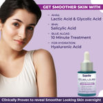 Buy Sanfe 25% AHA + 2% BHA Peeling Solution For Face & Body | Exfoliates, De-tan & Removes Ingrown Hairs | 10min Treatment, 30 ml - Purplle