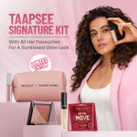 Buy Swiss Beauty Taapsee Signature Makeup Kit | Liquid Concealer | On the move Lip Palette | Plump up Lip Gloss | Blusher & Highlighter Palette | With Free Pouch | Combo of 5 - Purplle