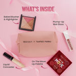 Buy Swiss Beauty Taapsee Signature Makeup Kit | Liquid Concealer | On the move Lip Palette | Plump up Lip Gloss | Blusher & Highlighter Palette | With Free Pouch | Combo of 5 - Purplle