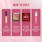Buy Swiss Beauty Taapsee Signature Makeup Kit | Liquid Concealer | On the move Lip Palette | Plump up Lip Gloss | Blusher & Highlighter Palette | With Free Pouch | Combo of 5 - Purplle