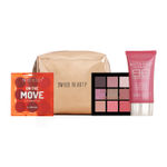 Buy Swiss Beauty Say Hi Makeup Kit | Eyeshadow Palette with Matte, Shimmer and Metallic Shade | On The Move Lip Palette with Matte Finish | BB Foundation with Sheer Coverage and Golden Pouch | Long-Lasting | All Skin Types Combo of 4 - Purplle