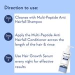 Buy WishCare Multi Peptide Anti Hairfall Shampoo - Rice Water, Rosemary, Capilia Longa, Hyaluronic Acid & Caffeine - 250 ml - Purplle