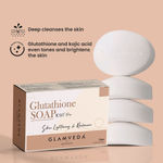 Buy Glamveda Glutathione Skin Lightening & Radiance Soap with Kojic Acid | Works for dark spots, acne scars & hyperpigmentation | Nourishing Soap for radiant & Soft skin | 75gm - Purplle