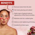 Buy Glamveda Red Wine Advance Anti Ageing Combo Gift Pack | Reduces signs of ageing | Face Wash, Facial Kit & Peel Off Mask 240 gm - Purplle