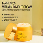 Buy Lakme Vitamin C Brilliance Night Cream with Vitamin C | For Healthy & Glowing skin | 50G - Purplle