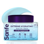 Buy Sanfe Extreme Hydrating Body Gel Cream | Deep Nourishing & Long Lasting Moisturization | Contains Glycerine | Quick Absorbing & Non Greasy | For Dry & Flaky Skin - 100 gm - Purplle