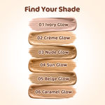 Buy Mamaearth Hydra-Glow Full Coverage Foundation With Vitamin C & Turmeric - 01 Ivory Glow - 30 ml Full Coverage | Gives 3X Instant Glow | 12-Hour Long Stay & Hydration | SPF 35 | Non-Drying - Purplle