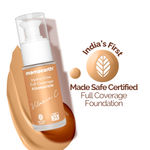 Buy Mamaearth Hydra-Glow Full Coverage Foundation With Vitamin C & Turmeric - 04 Sun Glow - 30 ml Full Coverage | Gives 3X Instant Glow | 12-Hour Long Stay & Hydration | SPF 35 | Non-Drying - Purplle