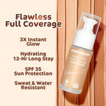 Buy Mamaearth Hydra-Glow Full Coverage Foundation With Vitamin C & Turmeric - 05 Beige Glow - 30 ml Full Coverage | Gives 3X Instant Glow | 12-Hour Long Stay & Hydration | SPF 35 | Non-Drying - Purplle