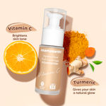 Buy Mamaearth Hydra-Glow Full Coverage Foundation With Vitamin C & Turmeric - 05 Beige Glow - 30 ml Full Coverage | Gives 3X Instant Glow | 12-Hour Long Stay & Hydration | SPF 35 | Non-Drying - Purplle