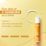 Buy Clensta Daily Glow Sunscreen Gel SPF 50 PA++++ with Vitamin C, Niacinamide and Squalane, UVA/UVB Filters - No White Cast, Non-Greasy, Non-Sticky, Lightweight & Anti-Tan Formula With Fragrance Free, For Men & Women, 50 gm - Purplle