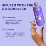 Buy Clensta Rosemary Hair Fall Control Shampoo with Biotin for Reducing Hair Loss, Breakage & Daily use |All Hair Types | Men & Women | Sulfate & Paraben Free 250 ml - Purplle
