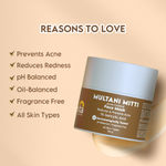 Buy Clensta Multani Mitti Acne Control Face Mask With 1% Salicylic Acid For Hydrated Skin 100 gm - Purplle