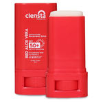 Buy Clensta Red Aloe Vera SPF 50 Sunscreen Stick PA++++ Fragrance Free for Women & Men - All Skin Types 20 gm - Purplle