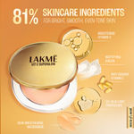 Buy Lakme Makeup+Skincare VitC Superglow Skin Perfecting Compact Ivory10 8gm - Purplle