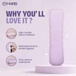 Buy MARS Boring Silicone Brush Holder | Magnetic Anti-Fall Out | Ergonomic Grip | Portable & Travel Friendly | Soft Silicone Makeup Tools Organizer | Easy to Clean 1 Pc - Purplle