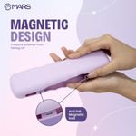 Buy MARS Boring Silicone Brush Holder | Magnetic Anti-Fall Out | Ergonomic Grip | Portable & Travel Friendly | Soft Silicone Makeup Tools Organizer | Easy to Clean 1 Pc - Purplle